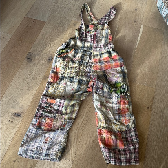 Magnolia Pearl Artisan Patched Overalls - Picture 5 of 15